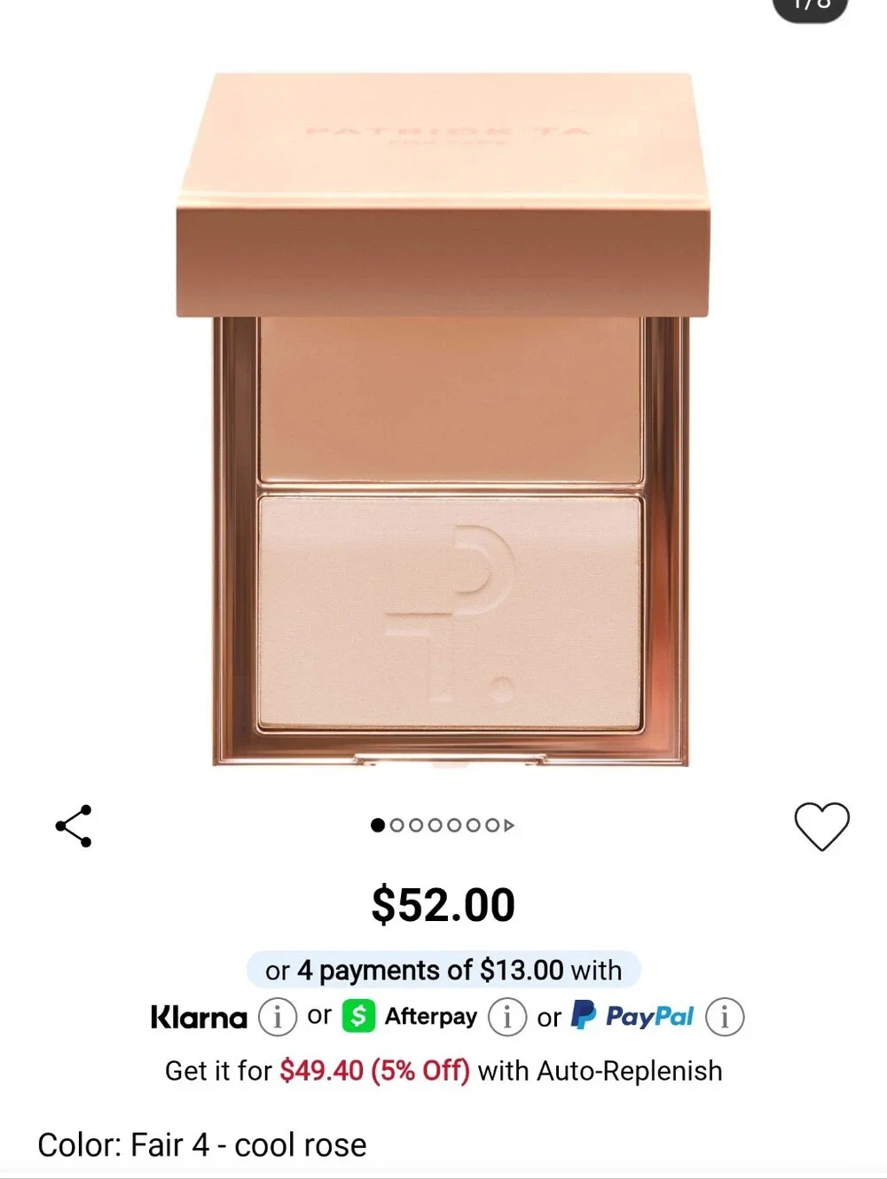 Patrick Ta CReam Foundation & Finishing Power Duo - Fair 4